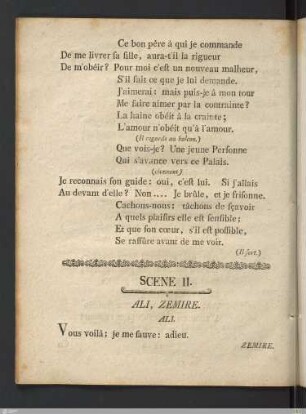 Acte Troisieme: Scene II.