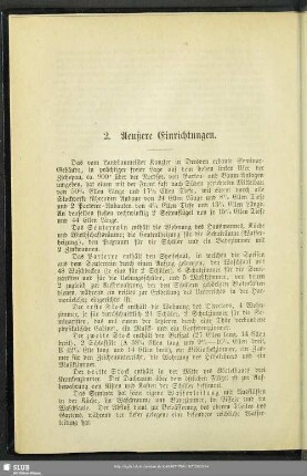 2. Aeußere Einrichtungen
