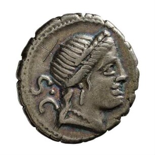 Münze, Denar (serratus), 79 v. Chr.