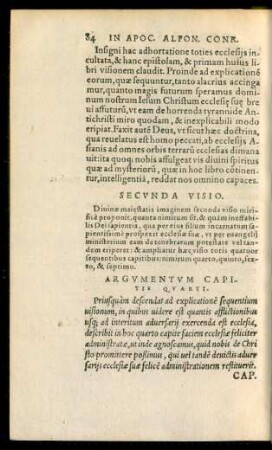 Argumentum Capitis Quarti.