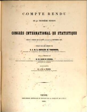 Compte-rendu de la ... session. 3. 1857 (1858)