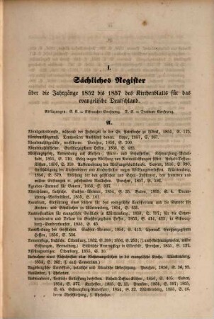 Allgemeines Kirchenblatt für das evangelische Deutschland : Amtsblatt des Deutschen Evangelischen Kirchenbundes. 6. 1857
