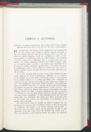 Libros y autores