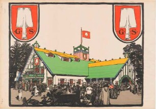 Plakat: Spaten München, Zelt in dem Oktoberfest