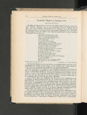 Deutsches Theater in Tondern 1795