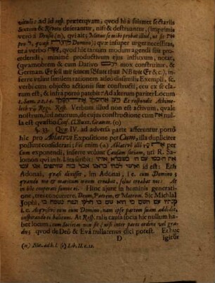 De Controversâ maximè Votiva Exclamatione Evae Matris, Genes. cap. IV. v. 1. ... Acqvisivi Virum ton Jhovah : Tractatus Singularis, Contra Judaeos, Socinianos, Calvinianos qvosdam, & Novatores nonnullos