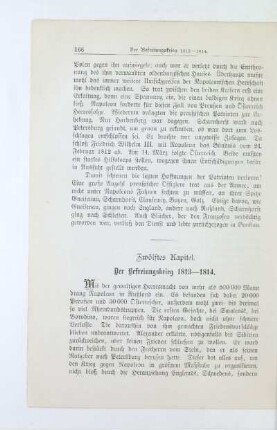 Zwölftes Kapitel. Der Befreiungskrieg 1813-1814