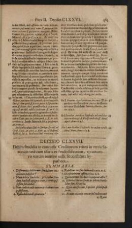Decisio CLXXVII.
