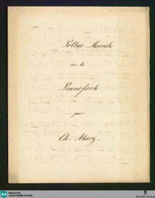 Polka-Marsch - Don Mus.Ms. 2330 : pf; C