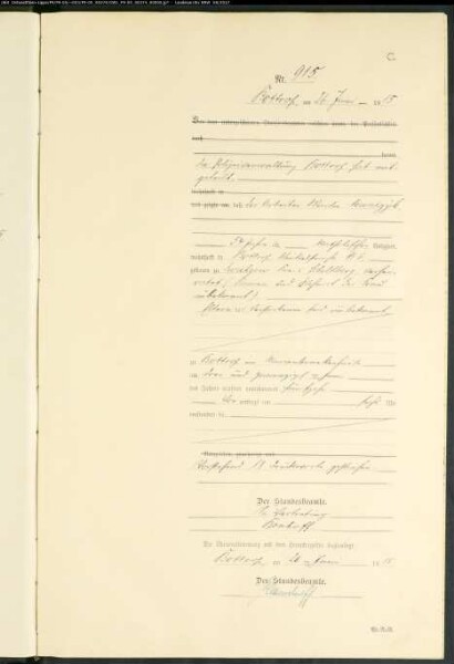 Sterberegister Standesamt Bottrop