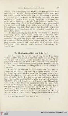 20: Die Einstaubmaschine von L. E. Levy