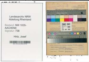 Entnazifizierung Josef Hirtz , geb. 11.11.1893 (Kaufmaennischer Angestellter)