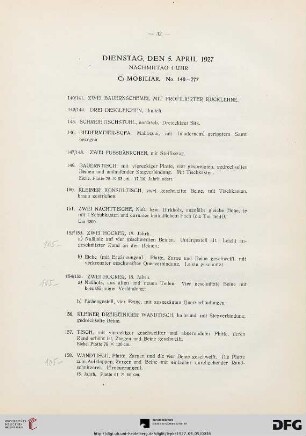 C) Mobiliar (Nr. 140-277)