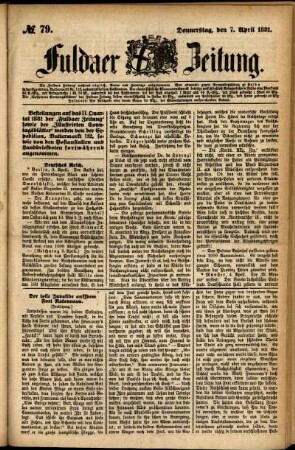 Ausgabe vom Donnerstag, den 07. April 1881.