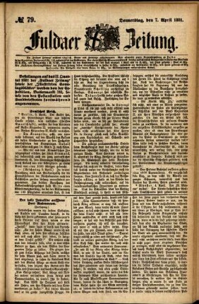 Ausgabe vom Donnerstag, den 07. April 1881.