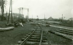 Abbau einer Fabrikhalle, 1949