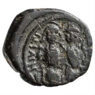 Münze, Halbfollis, 569 / 570