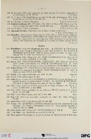 Genève (Nr. 633-691)