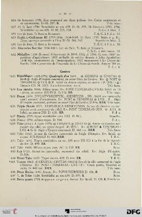 Genève (Nr. 633-691)
