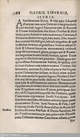 Illyris, Liburnia, Istria.