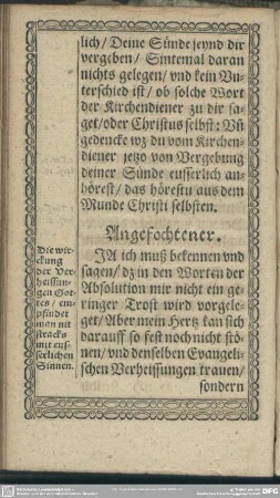 [14.] Die wirckung der Verheissungem Gottes, empfindet man mit stracks mit eusserlichen Sinnen
