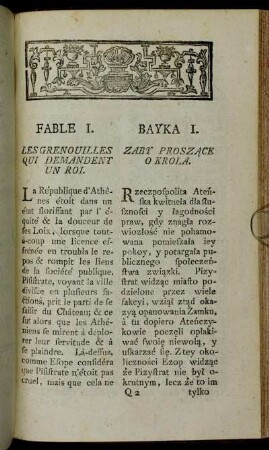 Fable I. = Bayka I. - Fable XXIV. - Bayka XXIV.
