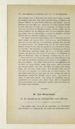B. Das Morgenland