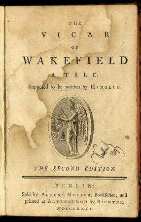 The Vicar Of Wakefield : A Tale