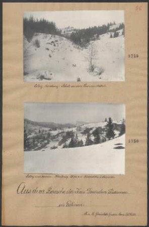 Ostry und Zwinin: Nordhang. Blick v. d. Kiczerahöhe ö. Koziowa