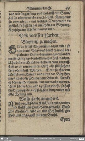Von weissen Farben