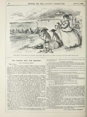 Miss Stout. "The worst of letting one's hair down is, that it makes young men stare so!"