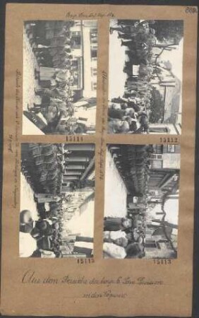 Besuch Sr. Eminenz des Kardinals Dr von Bettinger in Kaysersberg (28.09.1916): Abschreiten der Front des II./ldw.Inf,Regts No3