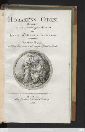 Bd. 1: welcher das erste und zweyte Buch enthält