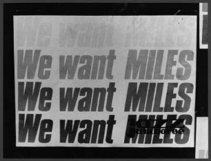 Straßenwerbung für Miles Davis zum Jazz Jamboree Warschau 1983