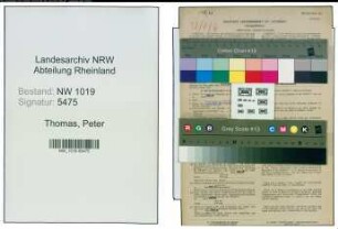 Entnazifizierung Peter Thomas , geb. 27.02.1893 (Vermessungstechniker)