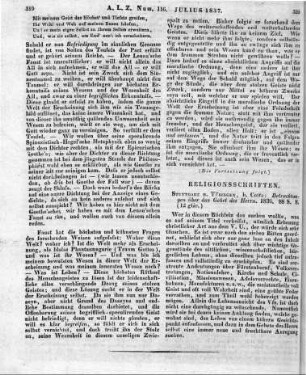 Kölle, F. von: Betrachtungen über das Gebet des Herrn. Stuttgart; Tübingen: [Cotta] 1836