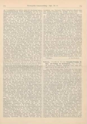 314-315 [Rezension] Scheven, Carl, Evangelien-Predigten für Sonn- und Festtage des Kirchenjahres