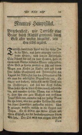 Neuntes Hauptstück