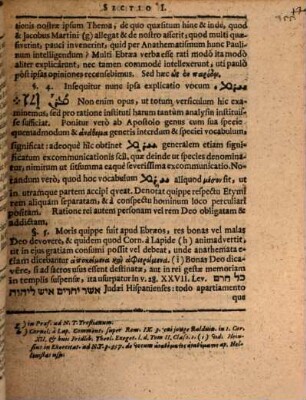 Dissertatio Philologica De [...] Maran Atha : Ex 1. Cor. XVI.22.