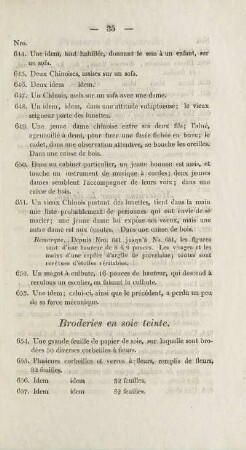 Broderies en soie teinte.