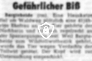 Gefährlicher Biß