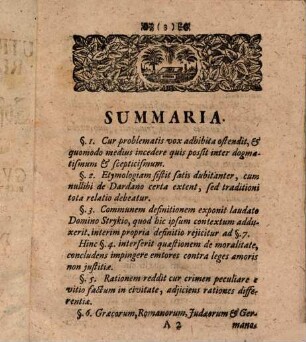 Problema Juridicum Utrum Josephus Fuerit Dardanarius Vulgo Von Josephs Korn-Handel