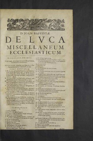 Discursus Primus. - X.