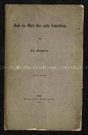 Über das Judentum von Theodor Mommsen