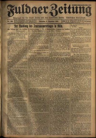 Ausgabe vom Dienstag, den 11. Dezember 1928.