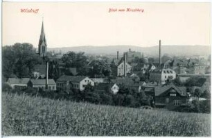 Wilsdruff. Blick vom Kirschberg auf Wilsdruff