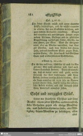 Sechs und vierzigstes Stück