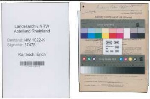 Entnazifizierung Erich Karrasch , geb. 02.10.1921 (Polizist)