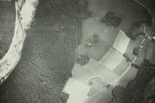 Gottleubatal Oelsengrund: oberhalb Hammergut Haselberg südlich Gottleuba. Luftbild (senkrecht) nach der Unwetterkatastrophe Juli 1927.