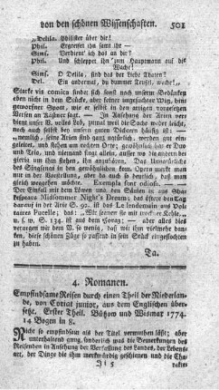 Empfindsame Reisen durch einen Theil der Niederlande. T.1.